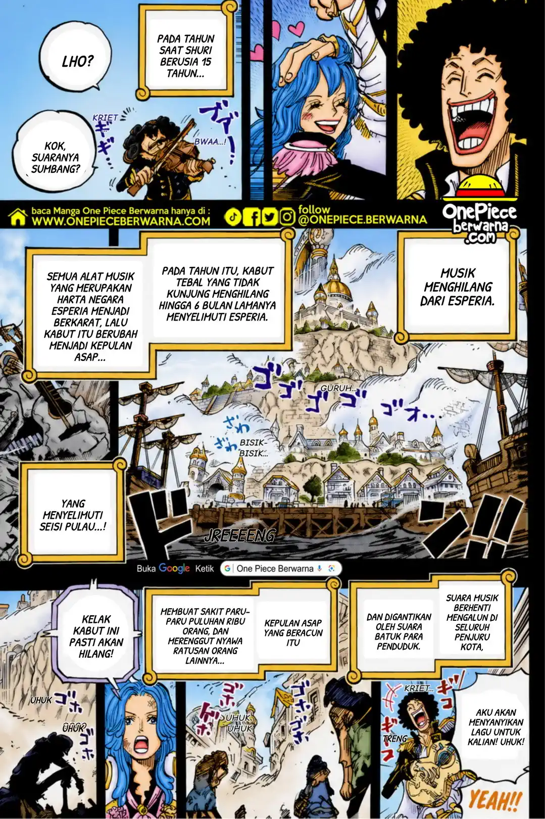 One Piece berwarna 1185 1186 1187 bahasa indonesia